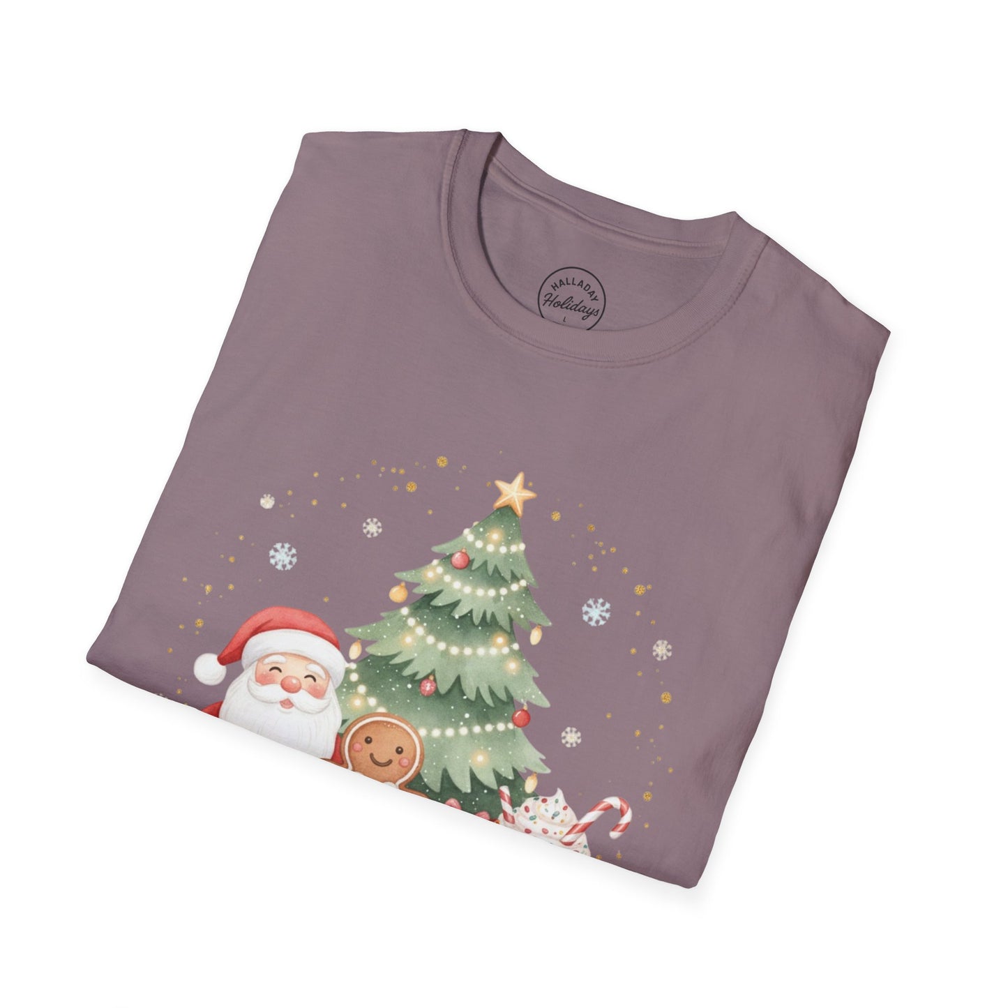 Cute Tis the Season Christmas Themed Unisex Softstyle T-Shirt