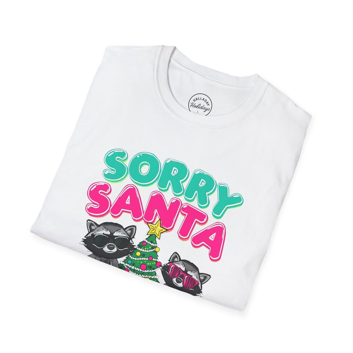 Funny Christmas T-Shirt, Sorry Santa I've Been Feral, Holiday Humor Tee, Unisex Gift for Animal Lovers, Festive Shirt, Xmas Outfit