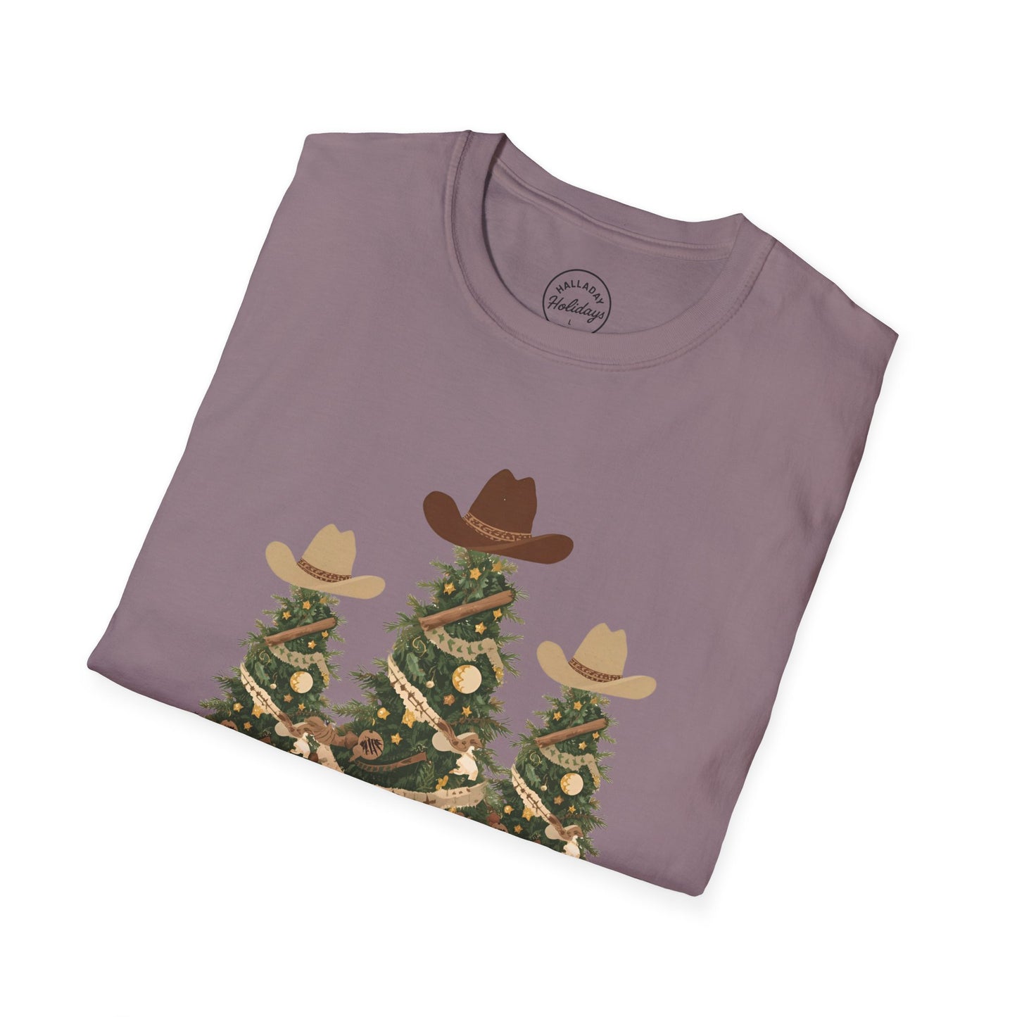Howdy Christmas Cowboy T-Shirt, Fun Holiday Tee, Unisex Christmas Shirt, Festive Gift for Cowpoke, Holiday Party Wear