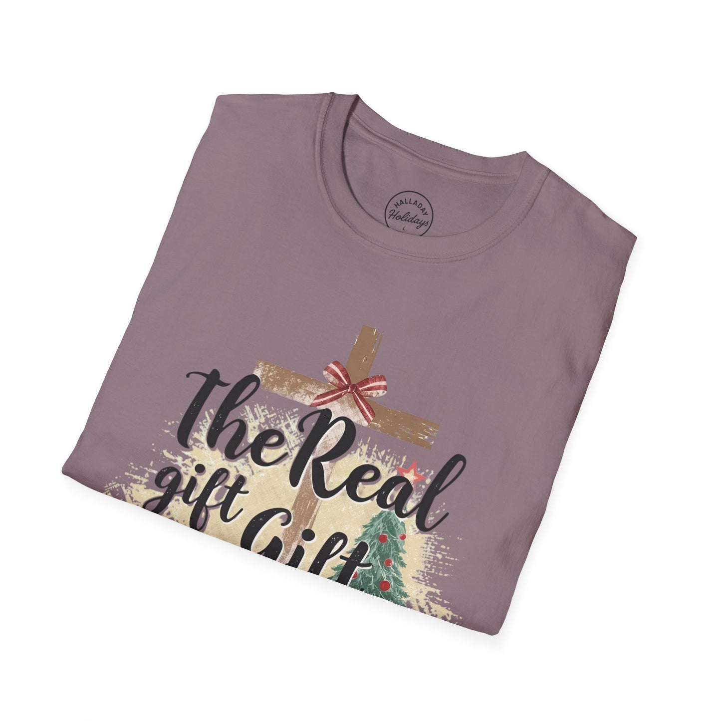 Christian Christmas Unisex Tee - The Real Gift is Jesus