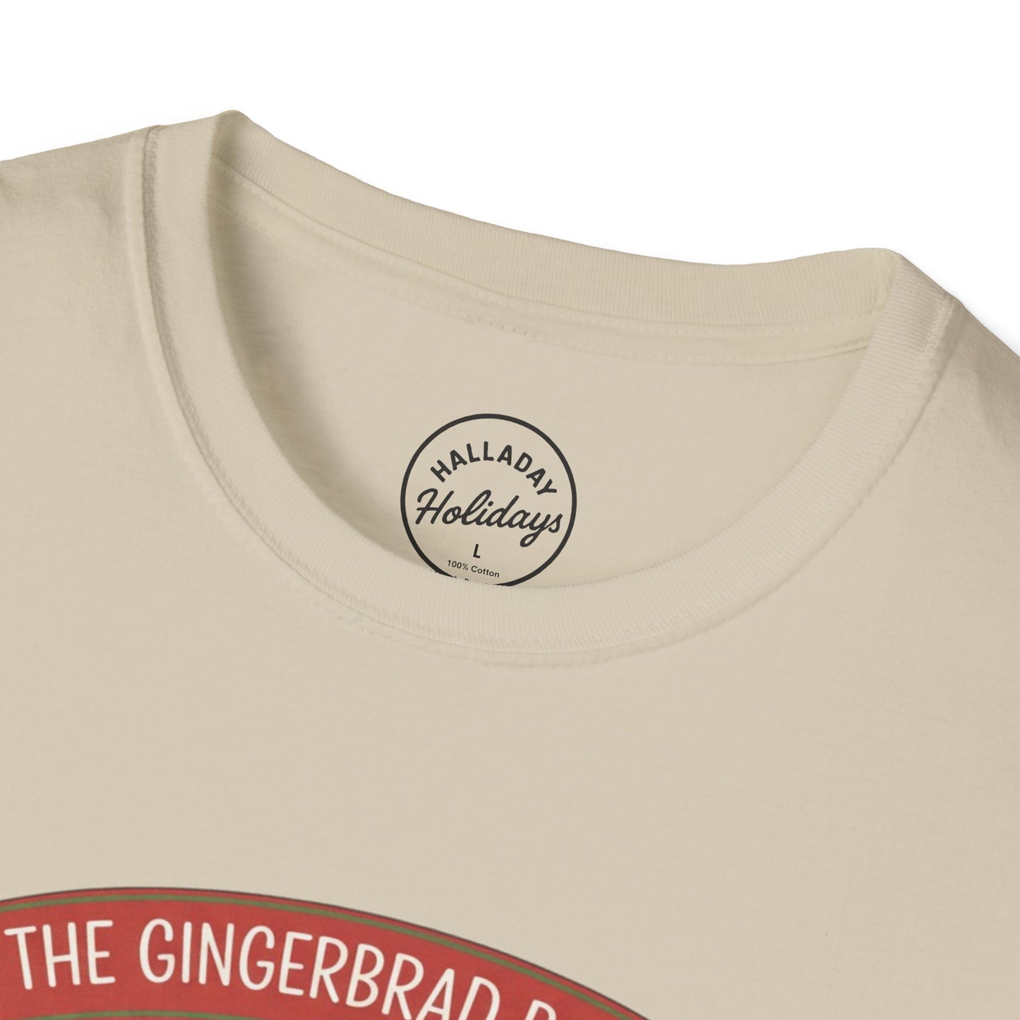 Gingerbread Bakery Christmas Tee, Unisex Tshirt, Holiday Shirt, Cute Baking Theme, Softstyle Top