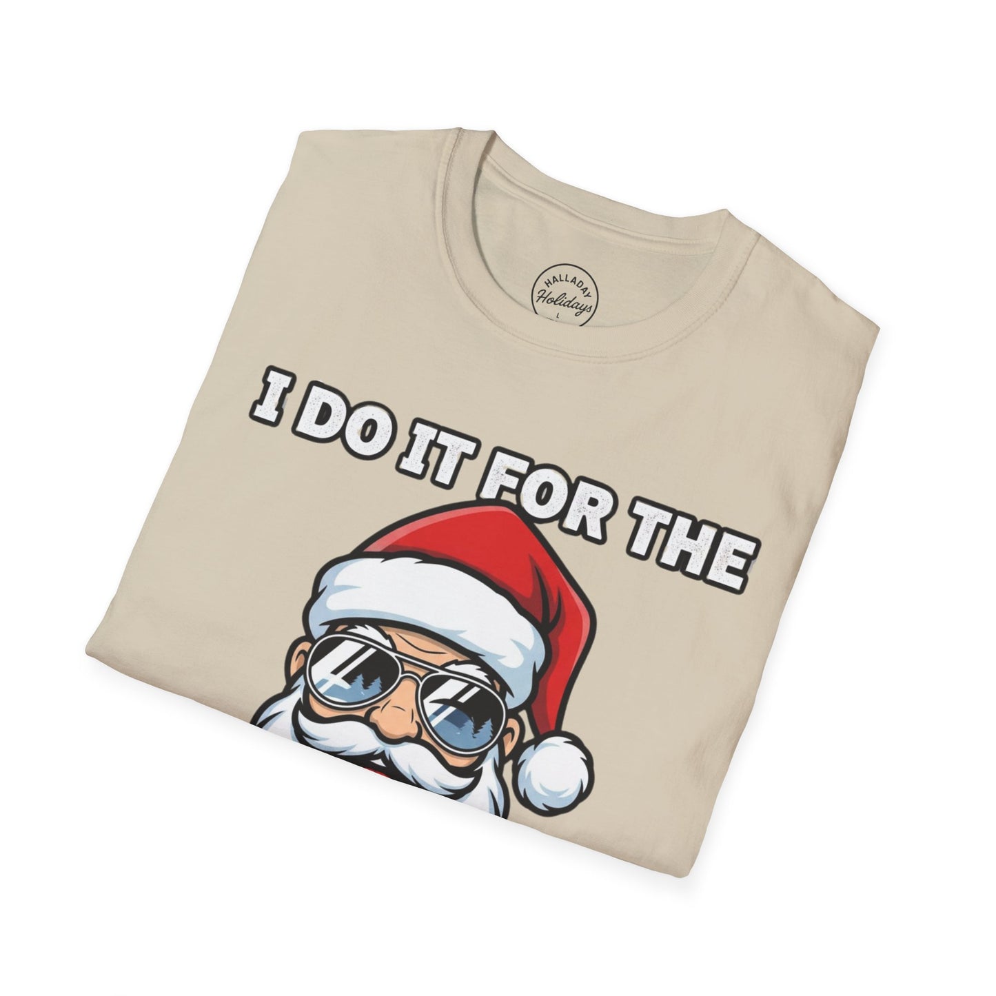 Funny Santa T-Shirt, Holiday Humor Tee, Christmas Gift for Men, Unisex Casual Shirt, Festive T-Shirt for Parties, Jolly Graphic Tee