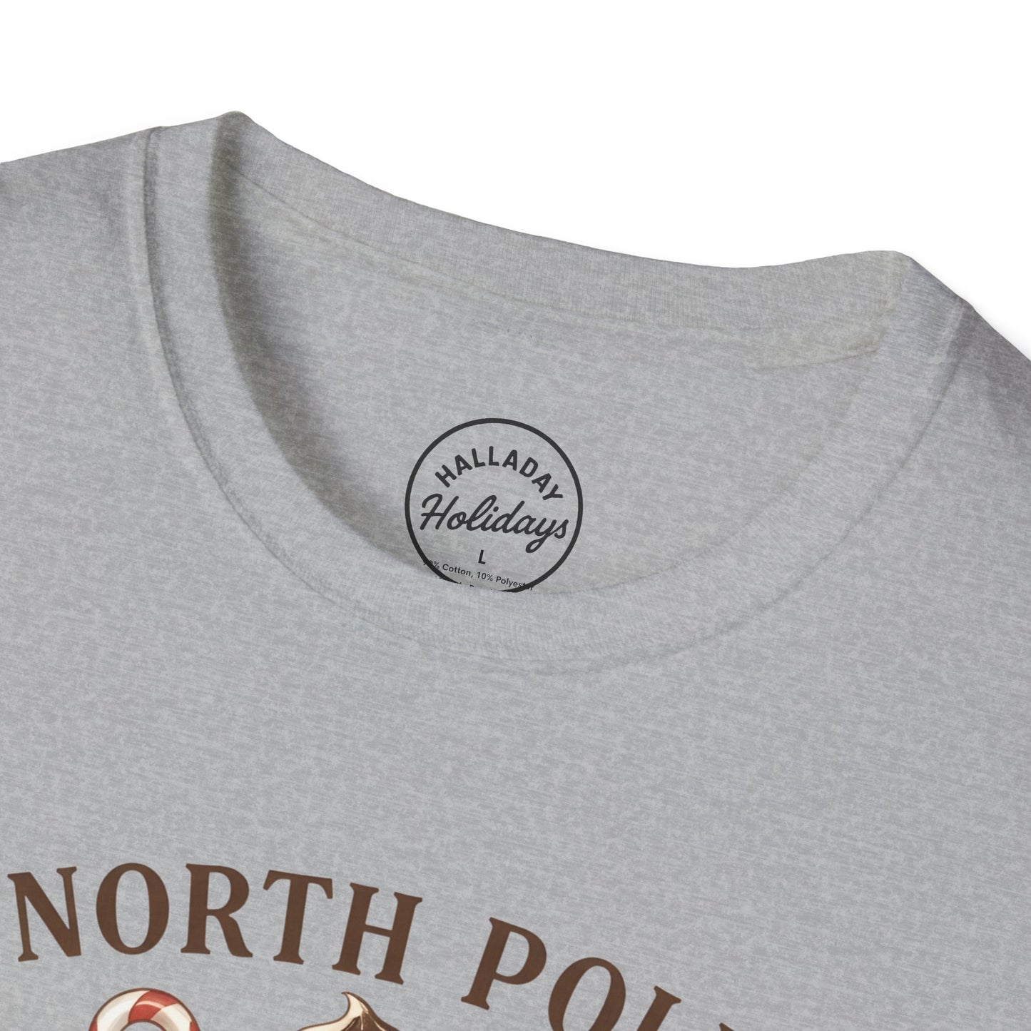 North Pole Book Club T-Shirt | Holiday Reading Tee, Christmas Gift, Cozy Vibes, Winter Apparel, Unisex Softstyle Shirt