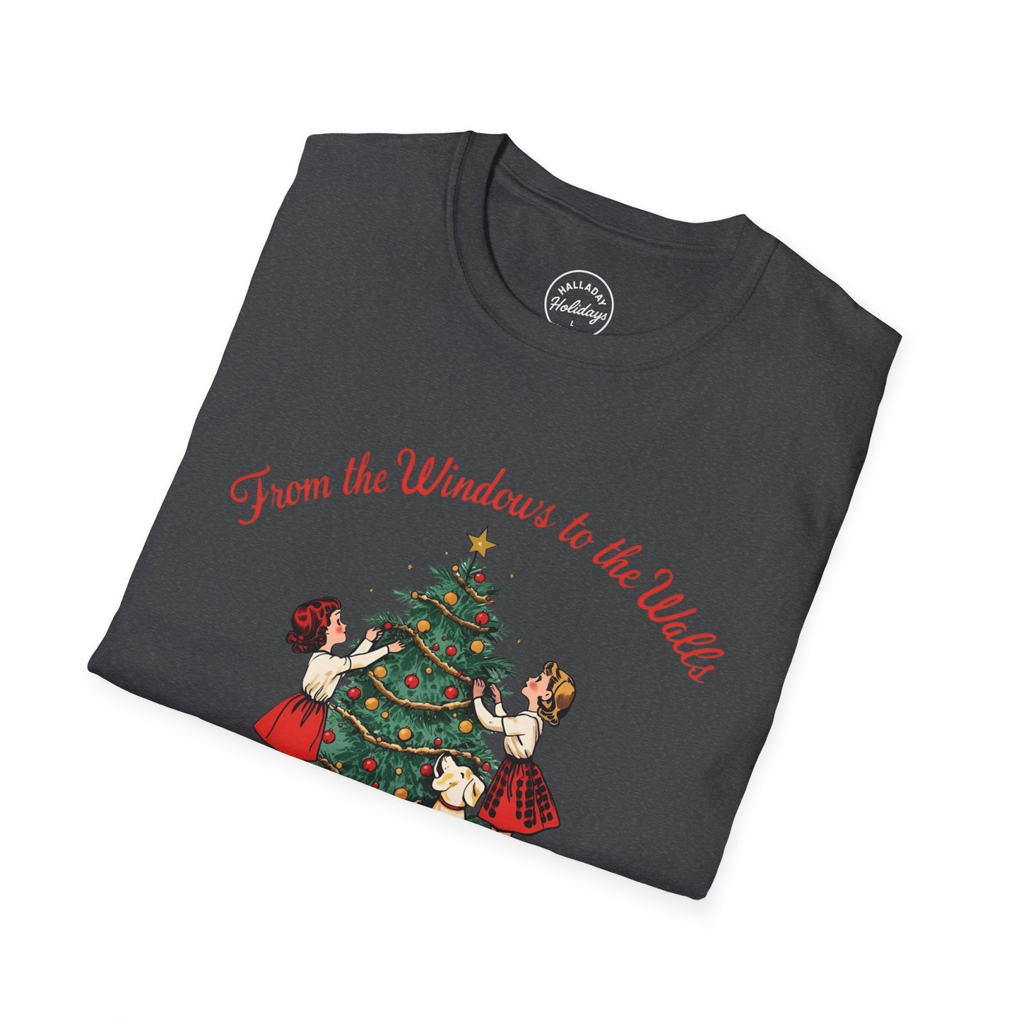 Funny Christmas Theme Unisex T-Shirt, Vintage Holiday Tee, Funny Christmas Shirt, Festive Gift, Family Gatherings, Christmas Parties