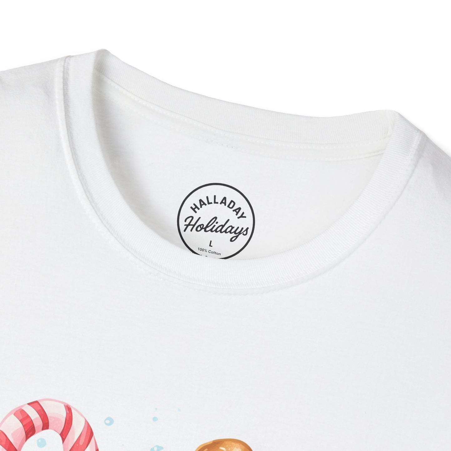 Cute Christmas Coffee Tee, Holiday Xmas Shirt, Funny Santa Gift Top, Festive Winter Apparel, Unisex Softstyle T-Shirt