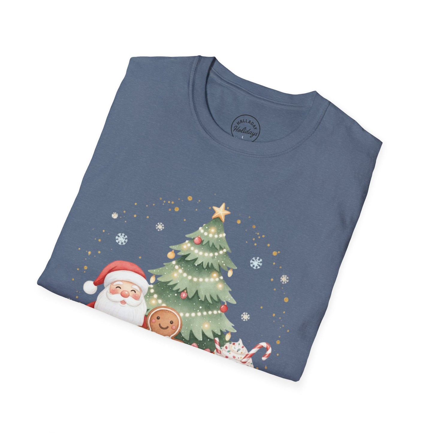Cute Tis the Season Christmas Themed Unisex Softstyle T-Shirt