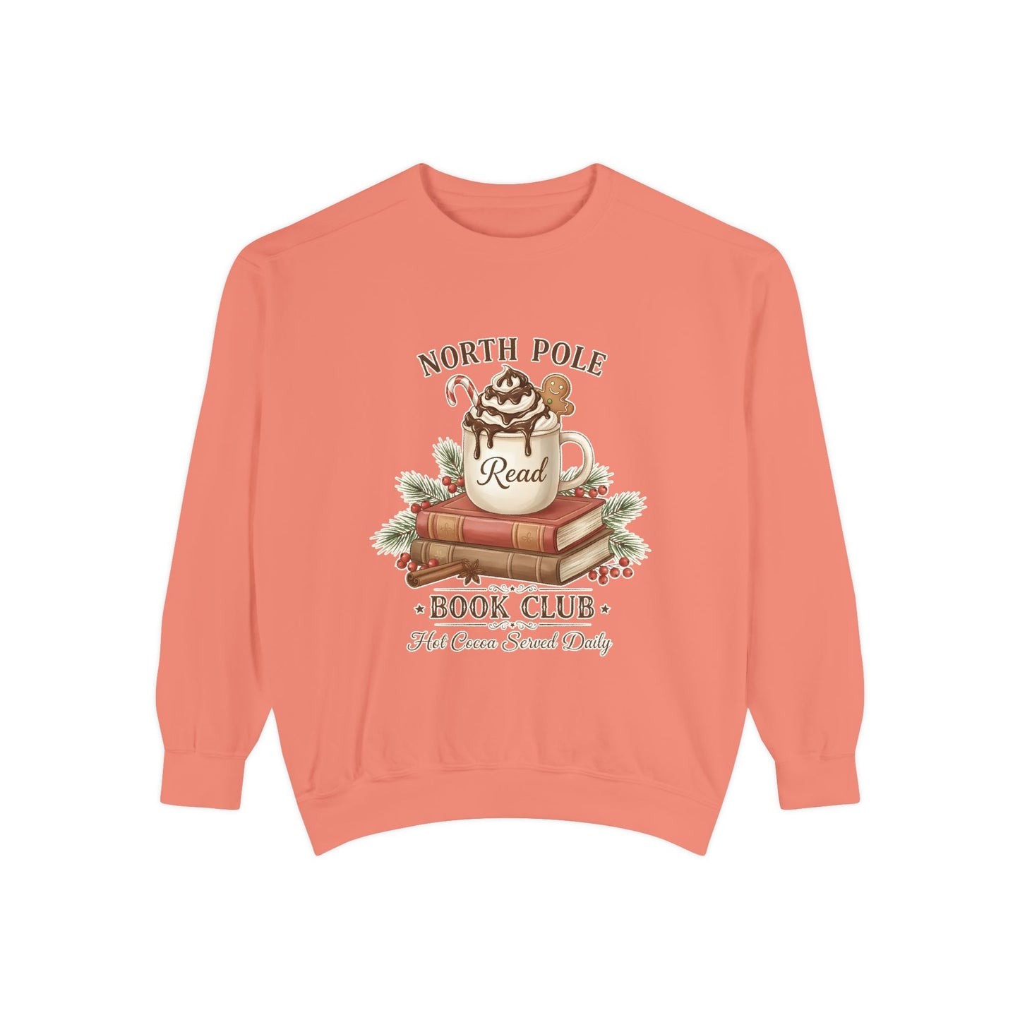 North Pole Book Club Sweatshirt — Cozy Christmas Reading Crewneck
