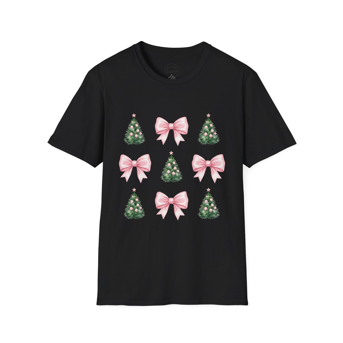 Pink Bows and Christmas Trees T-Shirt
