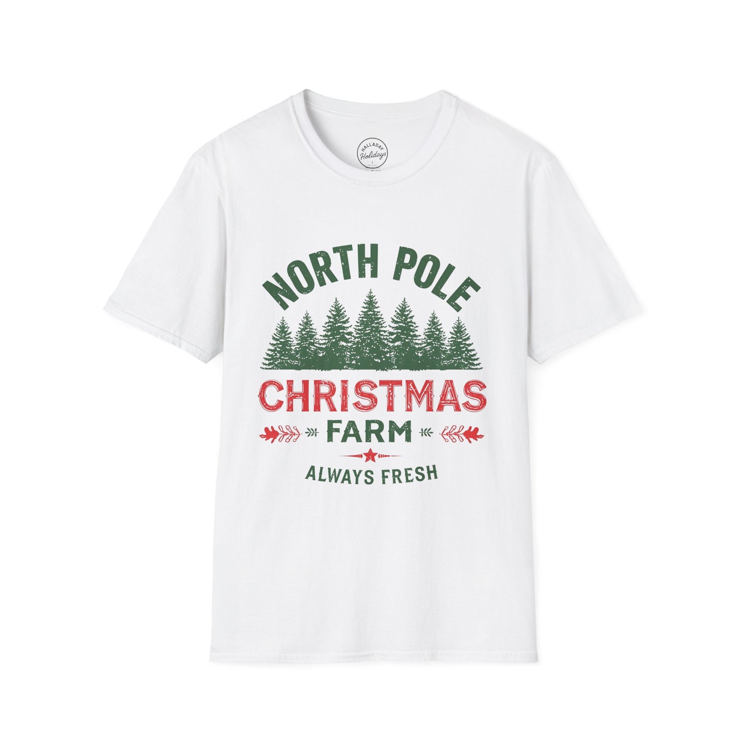 Christmas Tree Farm - NorthpoleUnisex T-Shirt, Holiday Tee, Spruce Xmas Shirt, Festive Gift Apparel
