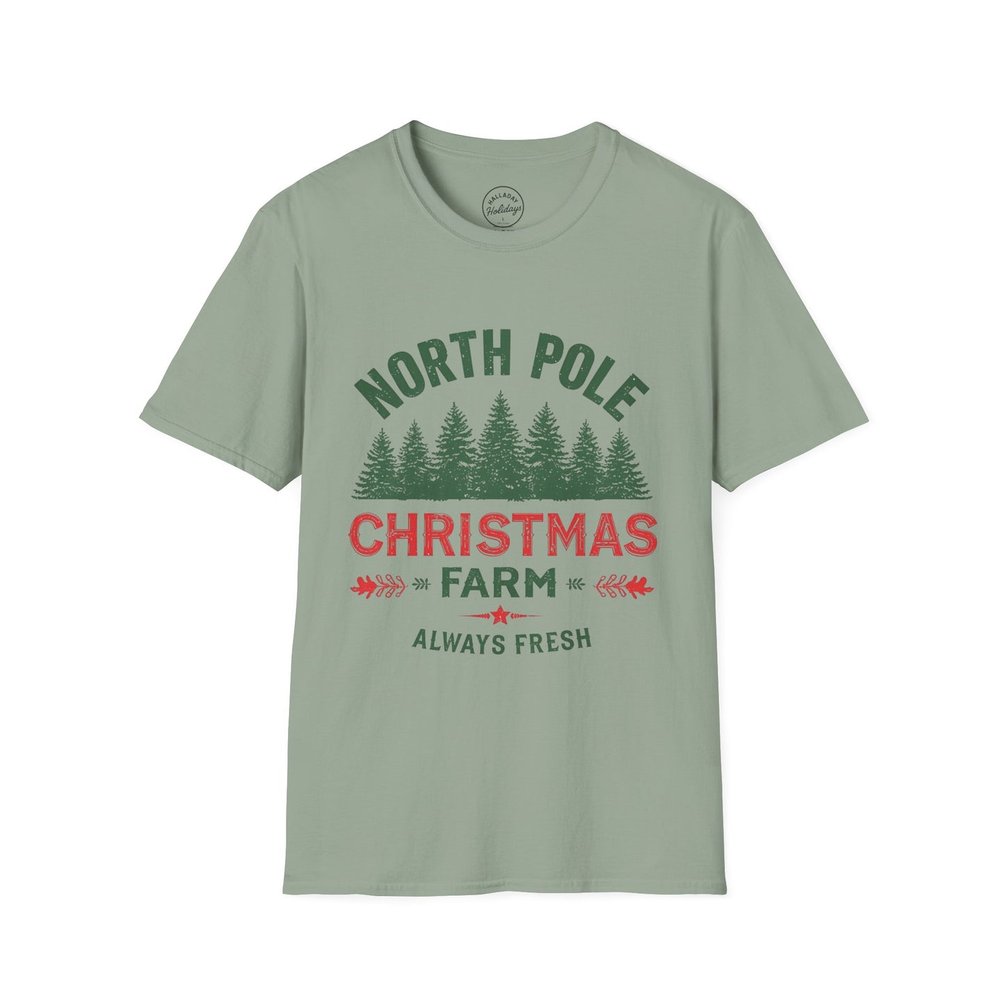 Christmas Tree Farm - NorthpoleUnisex T-Shirt, Holiday Tee, Spruce Xmas Shirt, Festive Gift Apparel