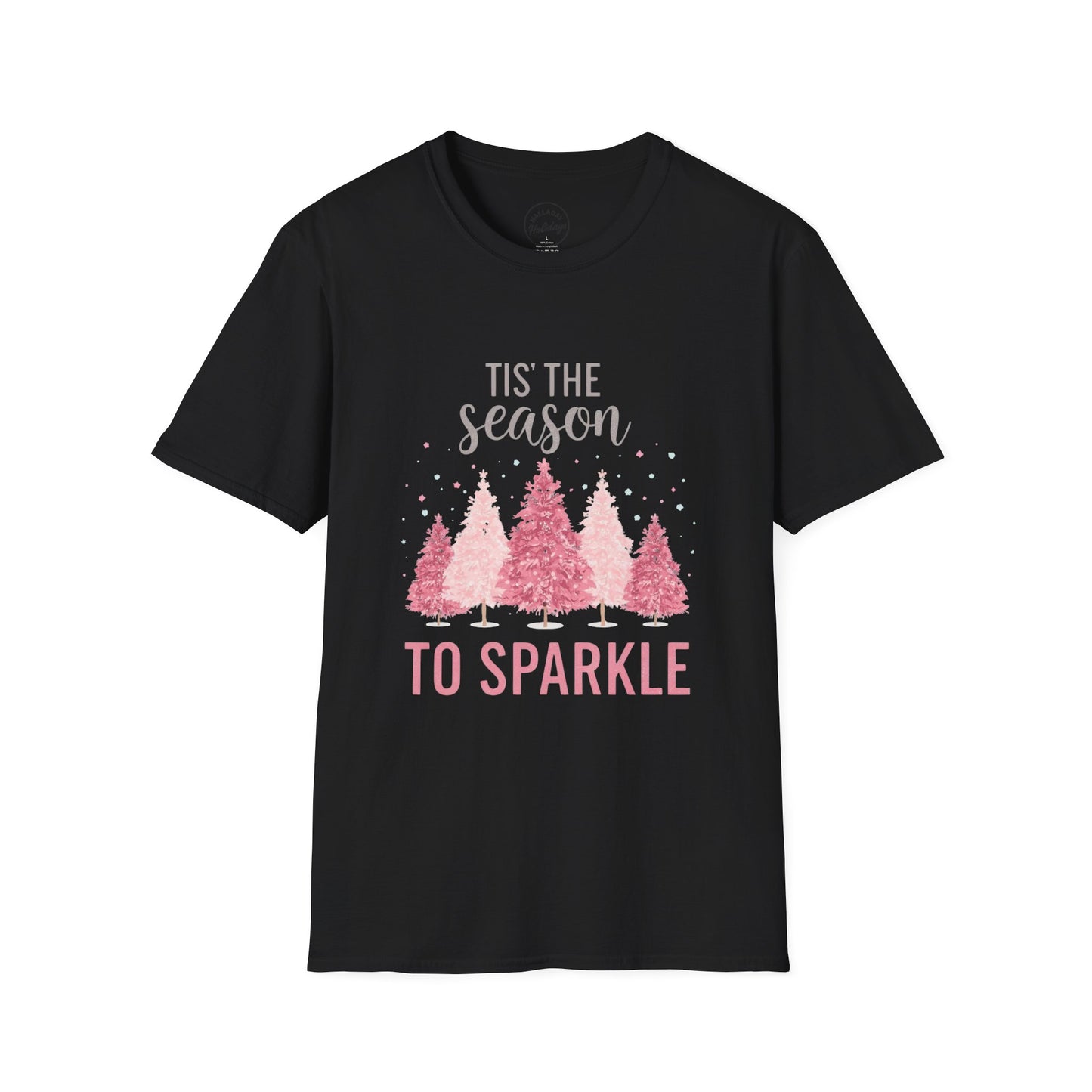 Festive Holiday T-Shirt | 'Tis the Season to Sparkle | Unisex Christmas Tee, Winter Shirt, Holiday Apparel, Gift for Her, Family Gatherings