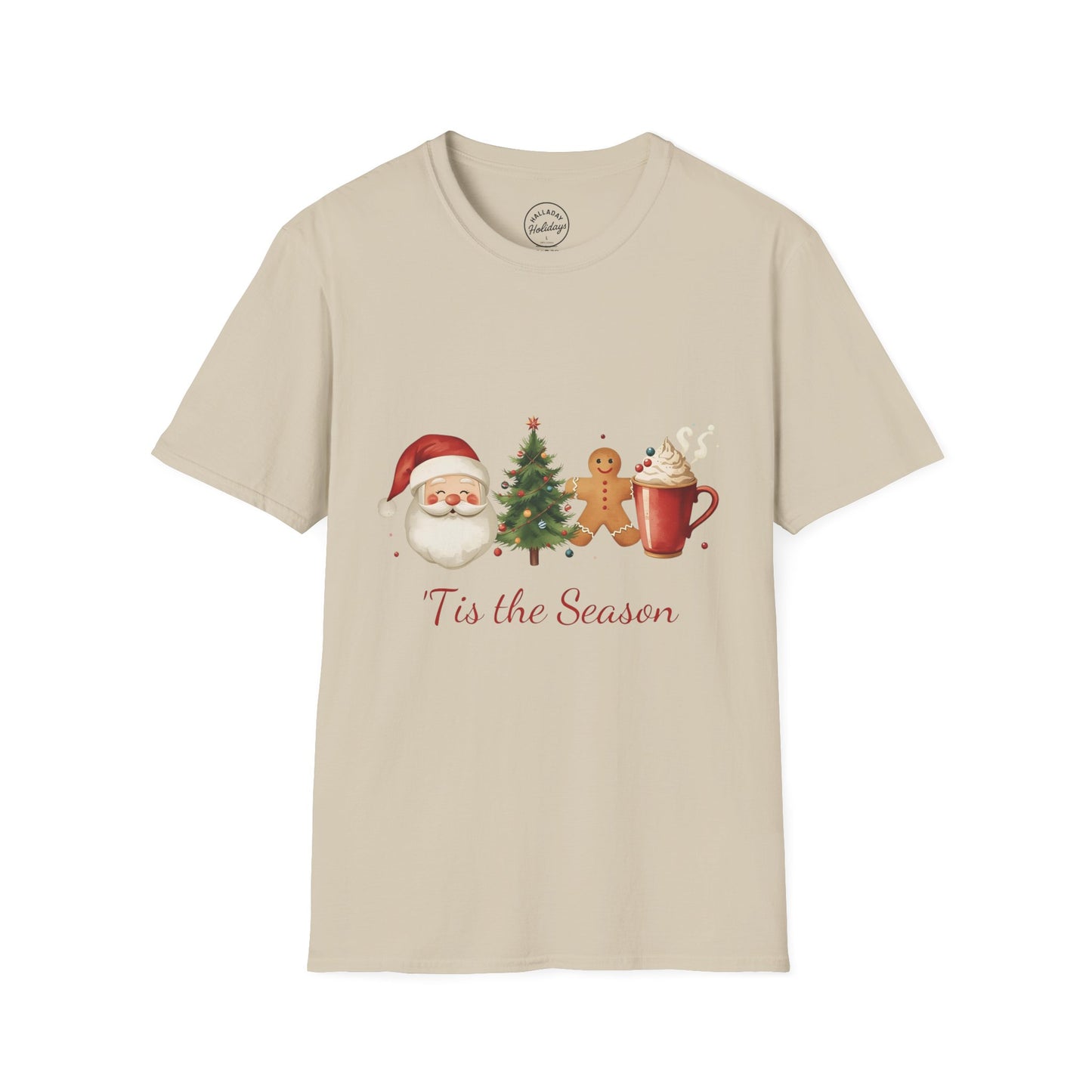 Tis the Season cute Christmas Themed Softstyle T-Shirt
