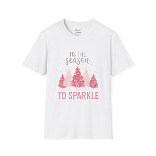 Festive Holiday T-Shirt | 'Tis the Season to Sparkle | Unisex Christmas Tee, Winter Shirt, Holiday Apparel, Gift for Her, Family Gatherings