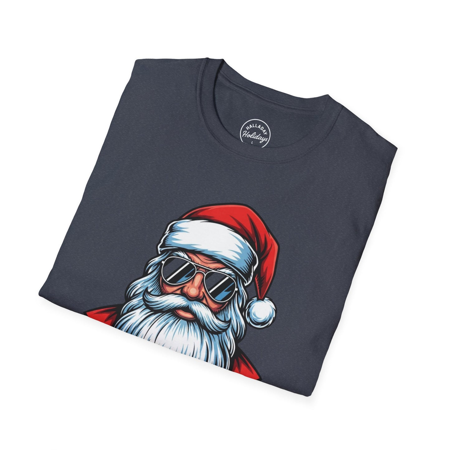 Funny Big Nick Energy Santa Christmas T-Shirt, Xmas Holiday Tee, Festive Top, Humorous Santa Shirt, Holiday Apparel