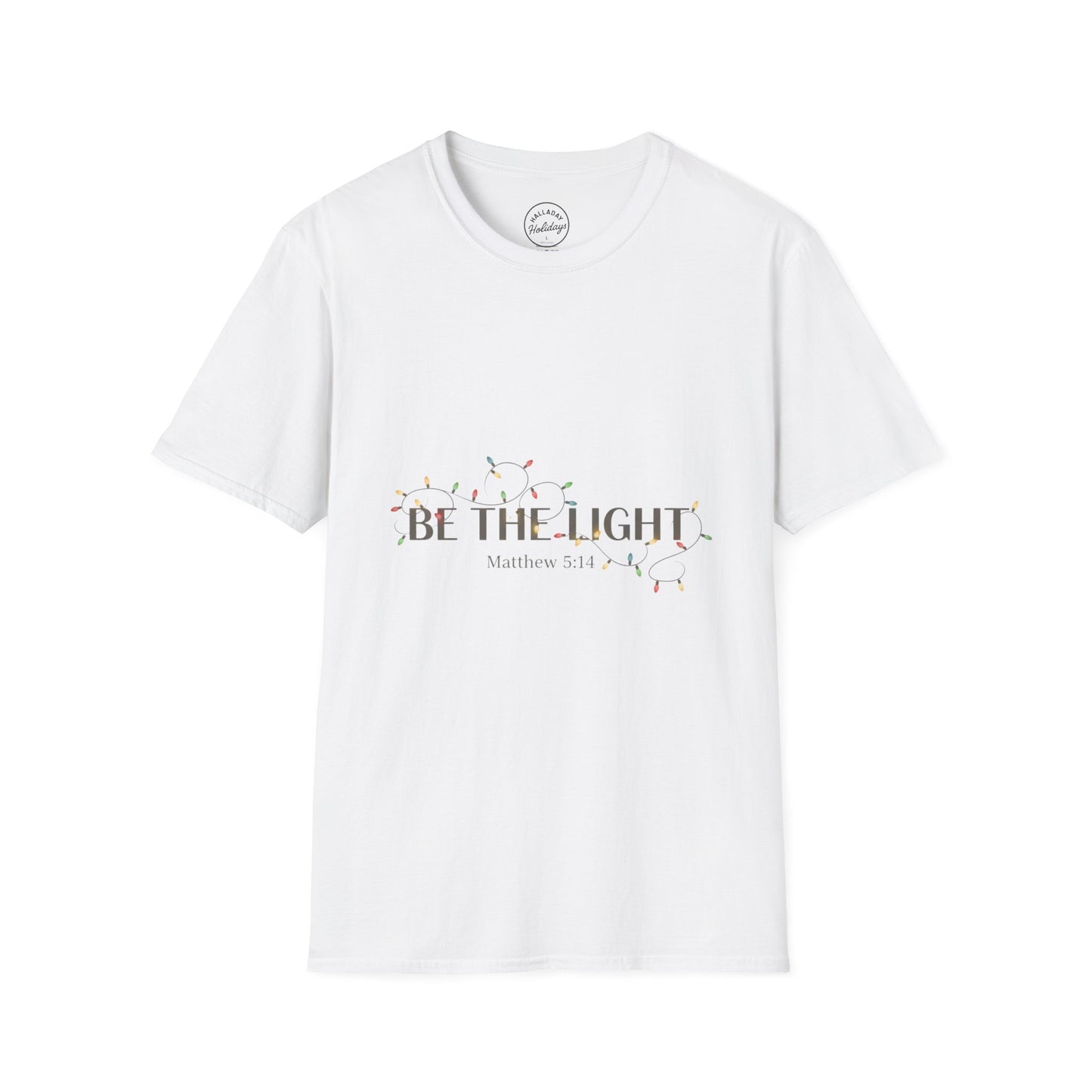 Christian Tee Unisex Softstyle T-Shirt - Be the Light Design