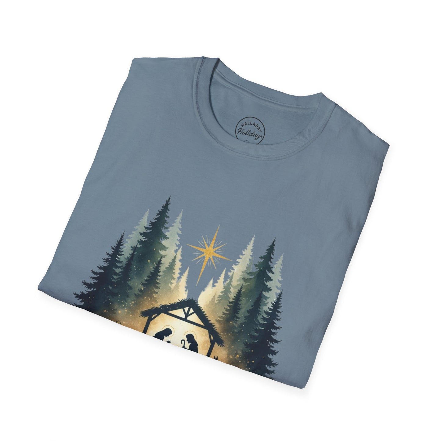 Cozy Christmas T-Shirt, Unisex Holiday Tee, Gift for Her, Gift for Him, Religious Shirt, Matthew 1:21 Design