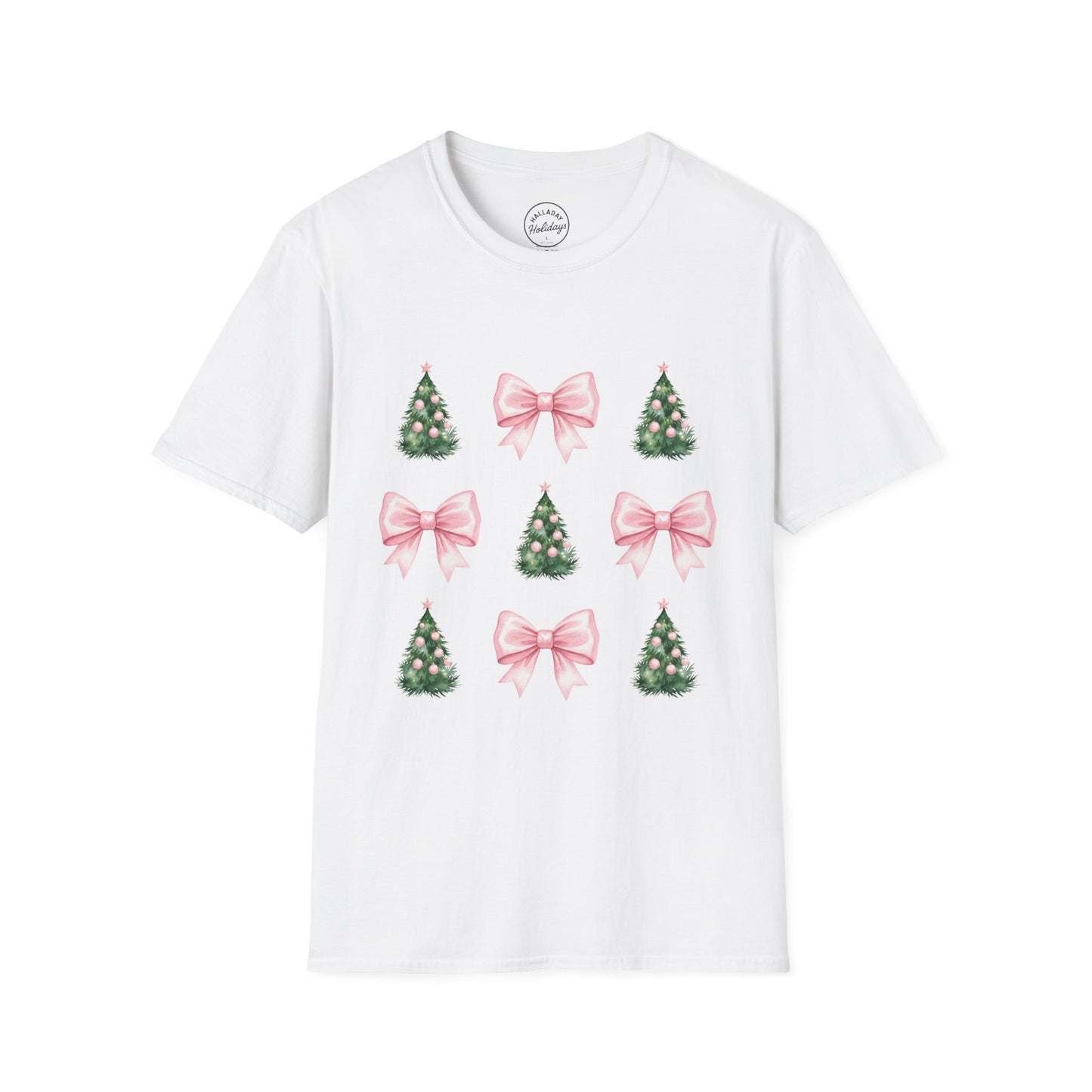 Pink Bows and Christmas Trees T-Shirt