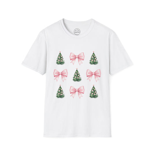 Pink Bows and Christmas Trees T-Shirt
