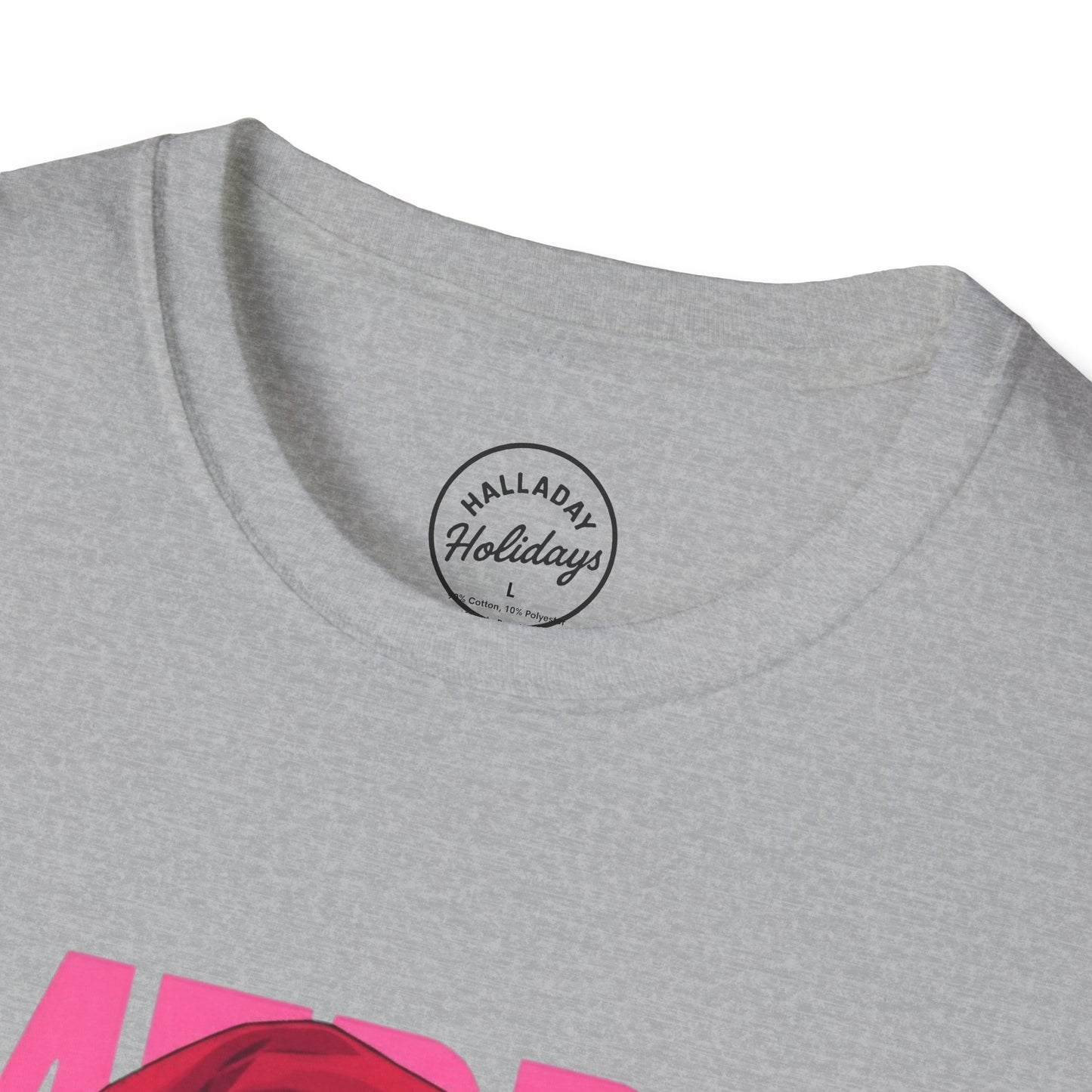 Santa Peace Sign Fun T-Shirt, Christmas Tee, Holiday Shirt, Festive Clothing, Bubble Blowing Santa Top