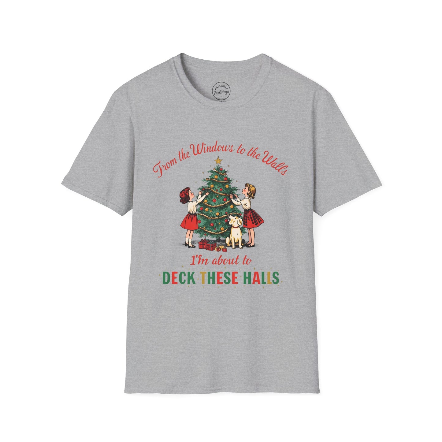 Funny Christmas Theme Unisex T-Shirt, Vintage Holiday Tee, Funny Christmas Shirt, Festive Gift, Family Gatherings, Christmas Parties