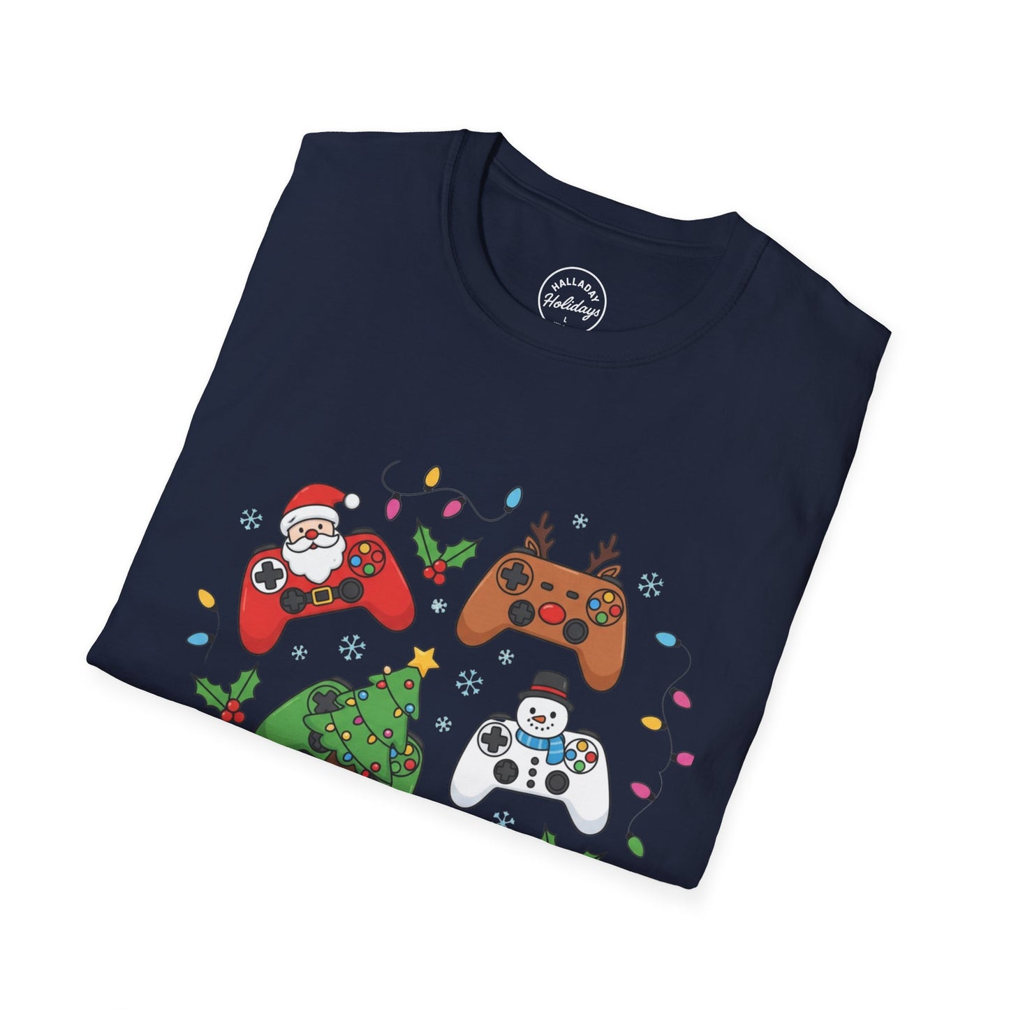Gamer Christmas T-Shirt, Fun Festive Tee, Holiday Gaming Shirt, Unisex Softstyle, Gamer Gift Idea