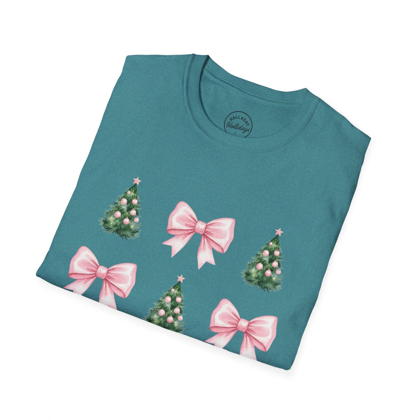 Pink Bows and Christmas Trees T-Shirt