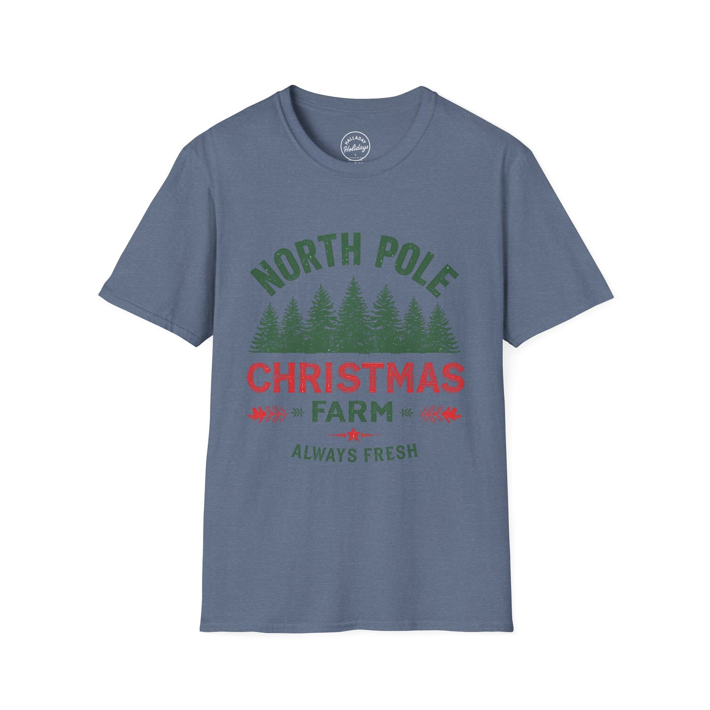 Christmas Tree Farm - NorthpoleUnisex T-Shirt, Holiday Tee, Spruce Xmas Shirt, Festive Gift Apparel