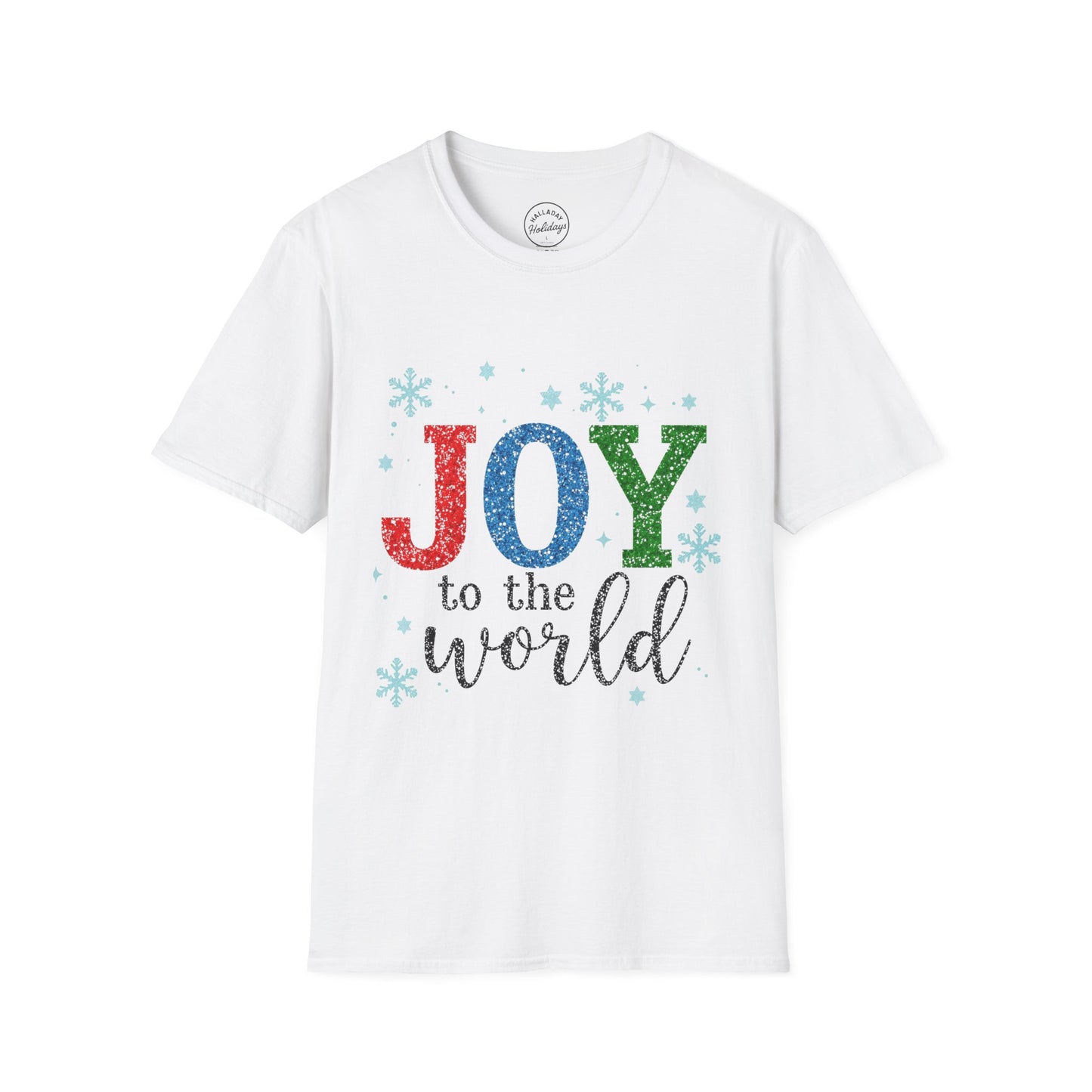 Christmas Joy Unisex T-Shirt, Cute Holiday Shirt, Joy to the World Tee, Festive Christmas Top, Christmas Gift Shirt