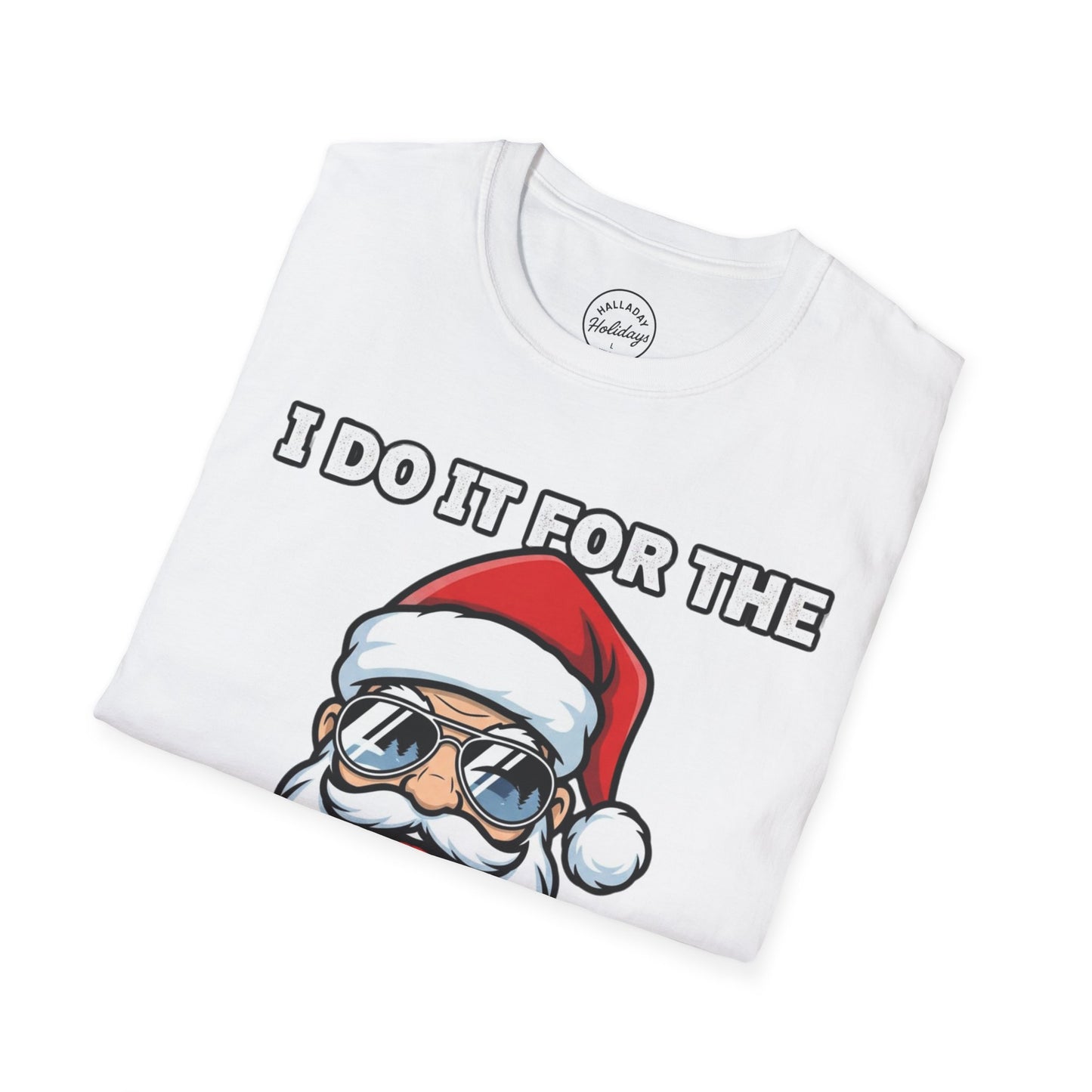 Funny Santa T-Shirt, Holiday Humor Tee, Christmas Gift for Men, Unisex Casual Shirt, Festive T-Shirt for Parties, Jolly Graphic Tee