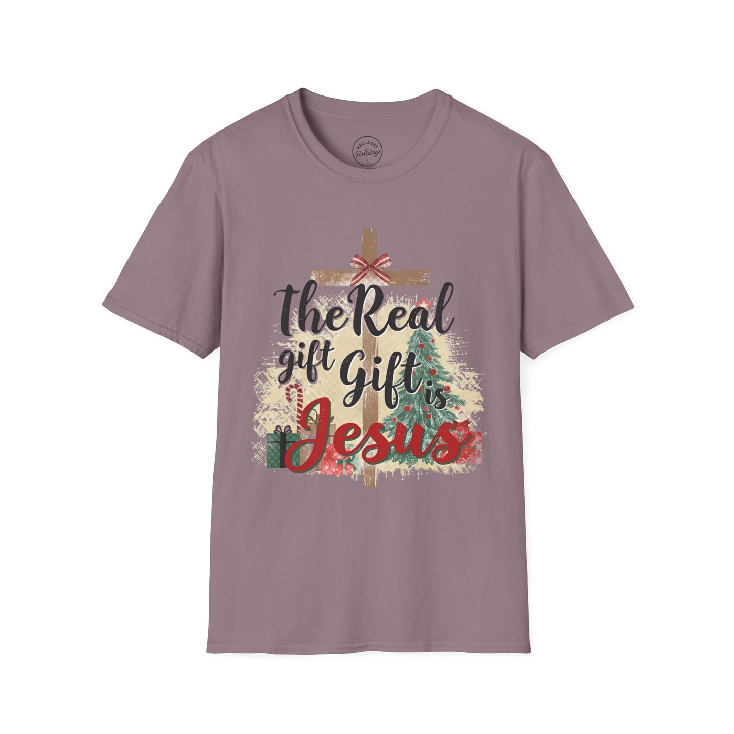 Christian Christmas Unisex Tee - The Real Gift is Jesus