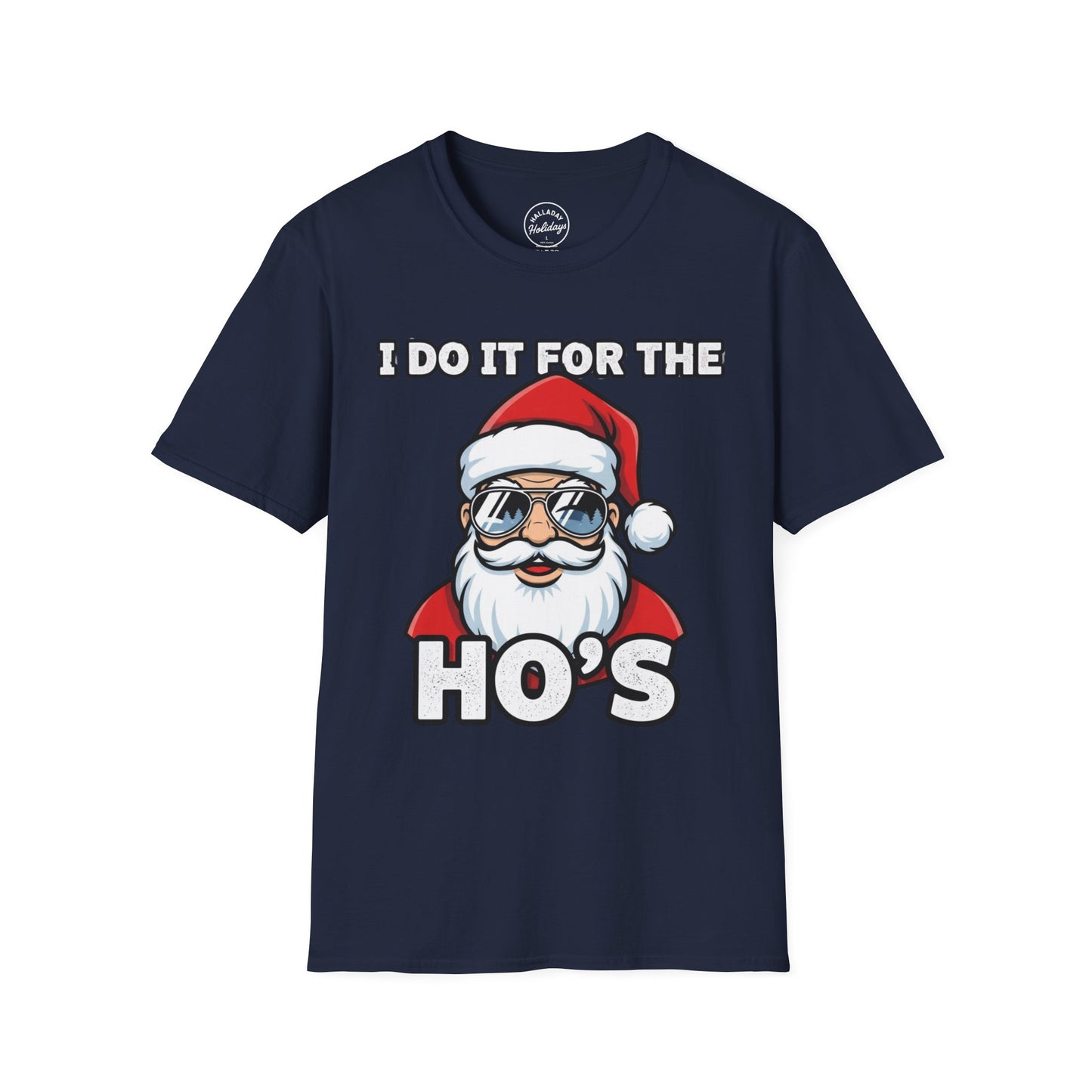 Funny Santa T-Shirt, Holiday Humor Tee, Christmas Gift for Men, Unisex Casual Shirt, Festive T-Shirt for Parties, Jolly Graphic Tee