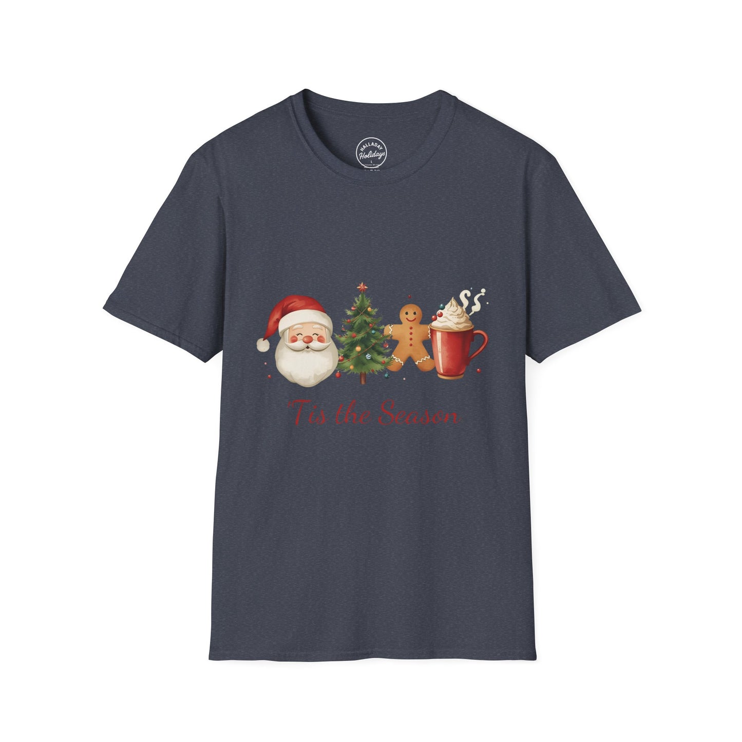 Tis the Season cute Christmas Themed Softstyle T-Shirt