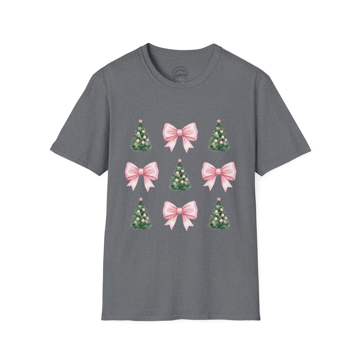 Pink Bows and Christmas Trees T-Shirt