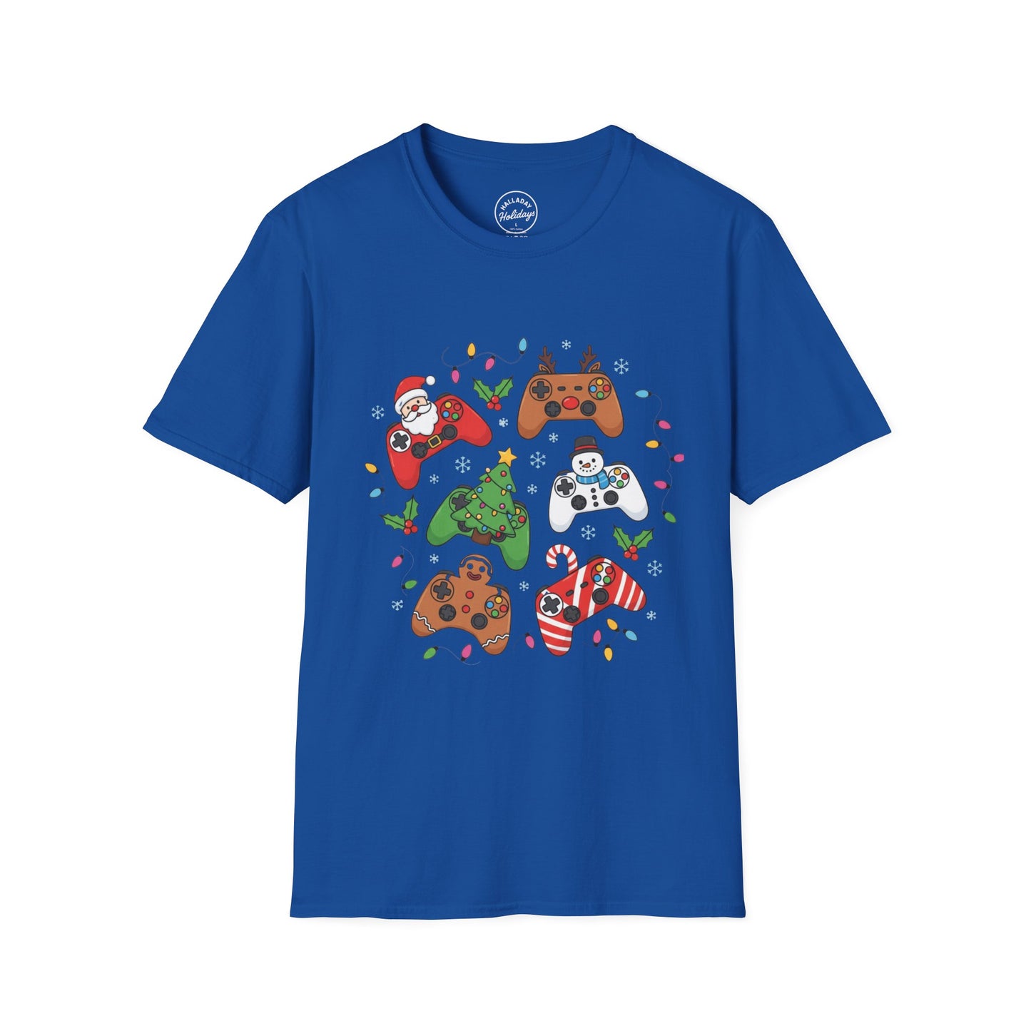 Gamer Christmas T-Shirt, Fun Festive Tee, Holiday Gaming Shirt, Unisex Softstyle, Gamer Gift Idea