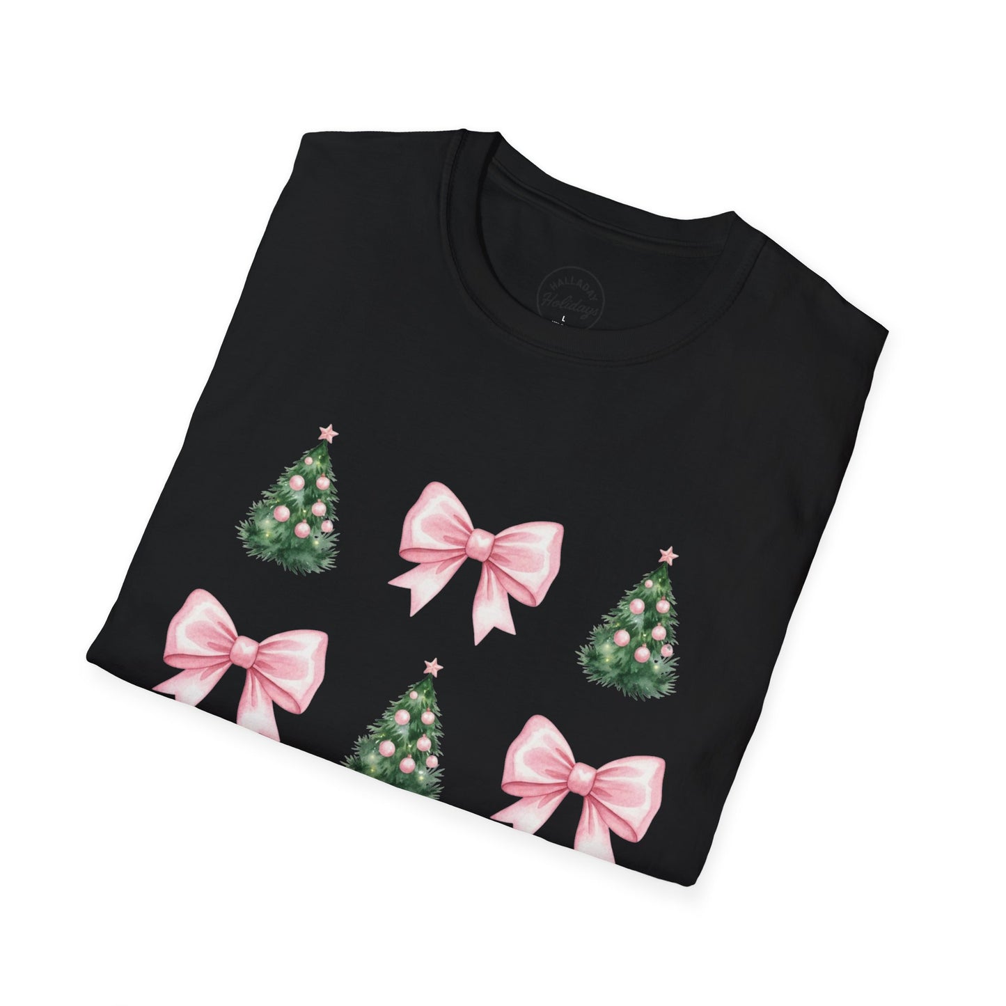 Pink Bows and Christmas Trees T-Shirt