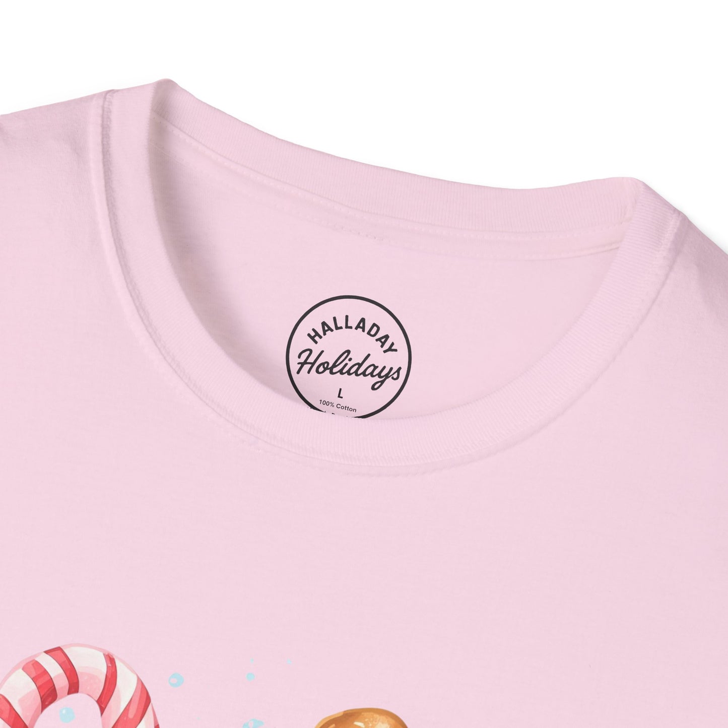 Cute Christmas Coffee Tee, Holiday Xmas Shirt, Funny Santa Gift Top, Festive Winter Apparel, Unisex Softstyle T-Shirt