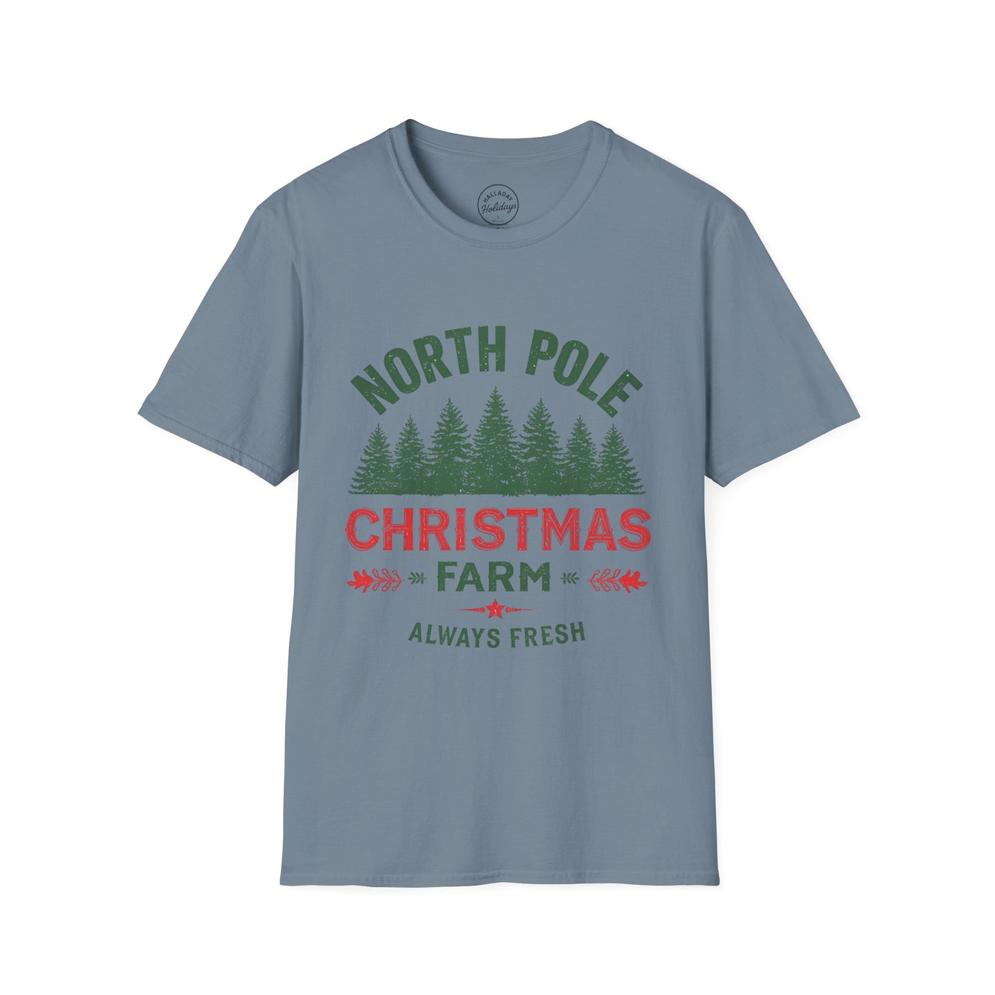 Christmas Tree Farm - NorthpoleUnisex T-Shirt, Holiday Tee, Spruce Xmas Shirt, Festive Gift Apparel