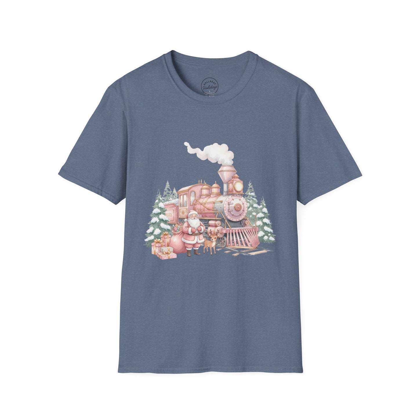 Cozy Holiday Train T-Shirt | Festive Gift for Train Lovers, Christmas Apparel, Unisex Graphic Tee, Winter Wardrobe Essential