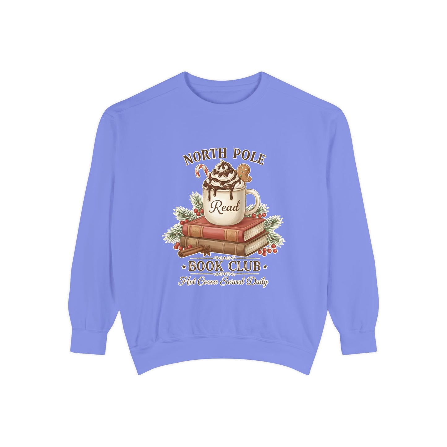 North Pole Book Club Sweatshirt — Cozy Christmas Reading Crewneck