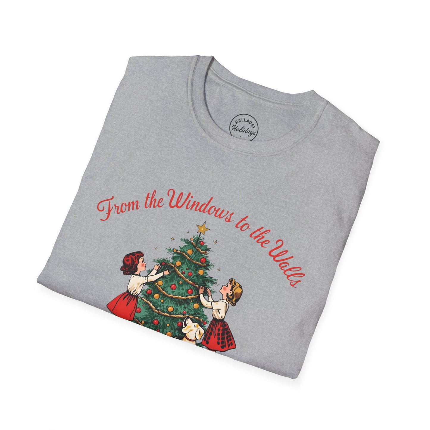 Funny Christmas Theme Unisex T-Shirt, Vintage Holiday Tee, Funny Christmas Shirt, Festive Gift, Family Gatherings, Christmas Parties
