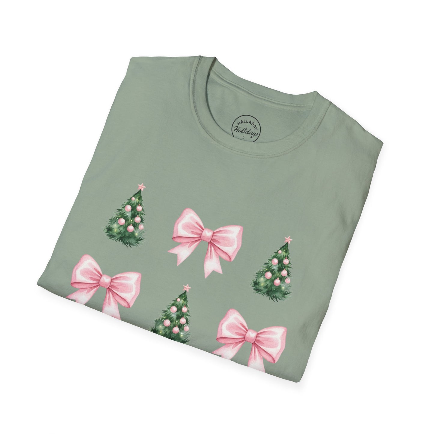 Pink Bows and Christmas Trees T-Shirt