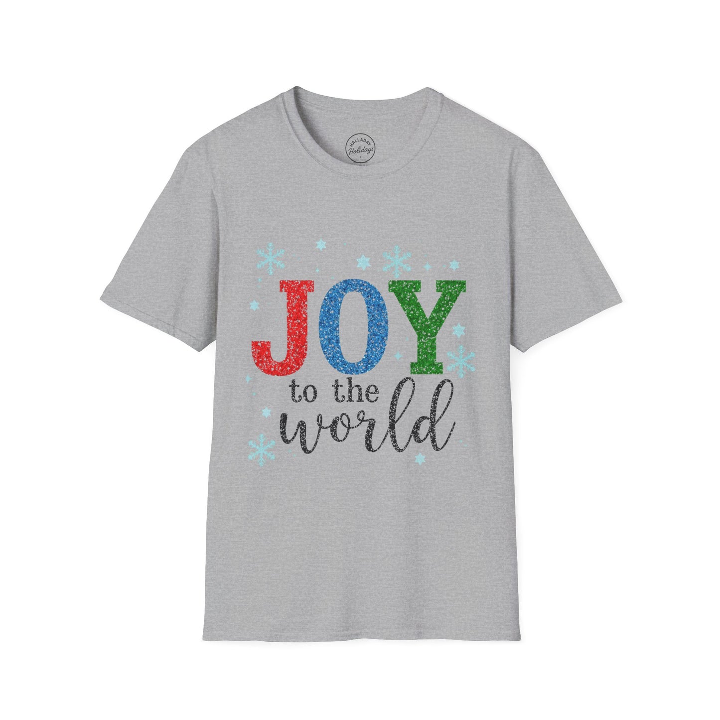 Christmas Joy Unisex T-Shirt, Cute Holiday Shirt, Joy to the World Tee, Festive Christmas Top, Christmas Gift Shirt