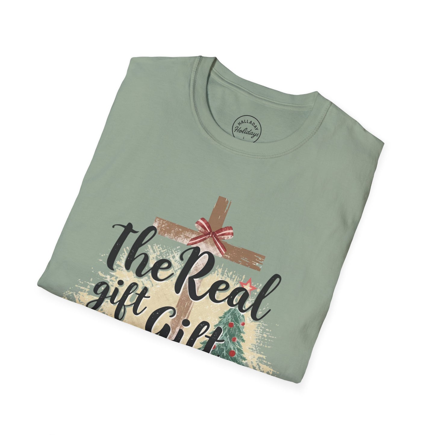 Christian Christmas Unisex Tee - The Real Gift is Jesus