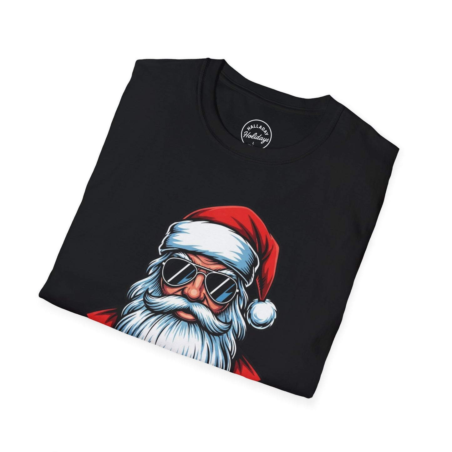 Funny Big Nick Energy Santa Christmas T-Shirt, Xmas Holiday Tee, Festive Top, Humorous Santa Shirt, Holiday Apparel