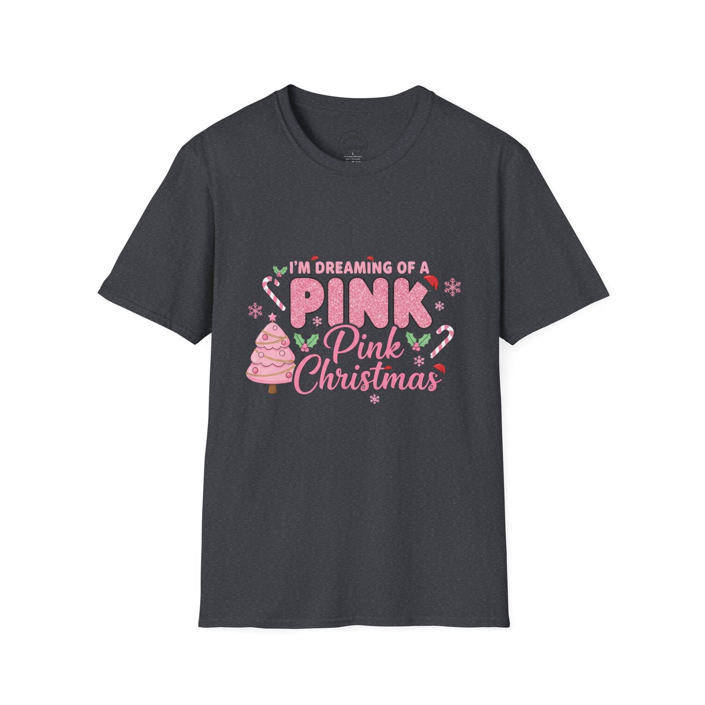 I'm Dreaming of Pink Christmas T-Shirt, Holiday Shirt, Christmas Gift, Unisex Tee, Pink Christmas Apparel, Festive Wear
