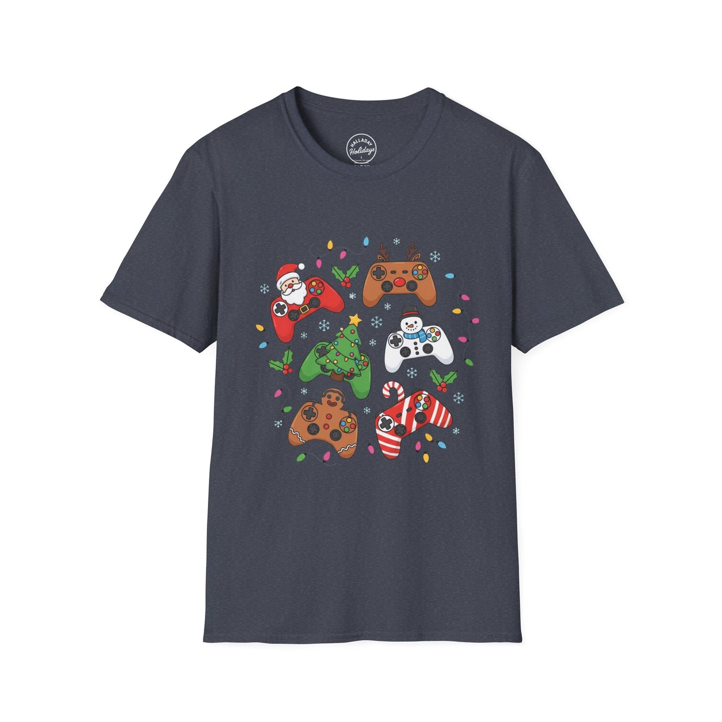 Gamer Christmas T-Shirt, Fun Festive Tee, Holiday Gaming Shirt, Unisex Softstyle, Gamer Gift Idea