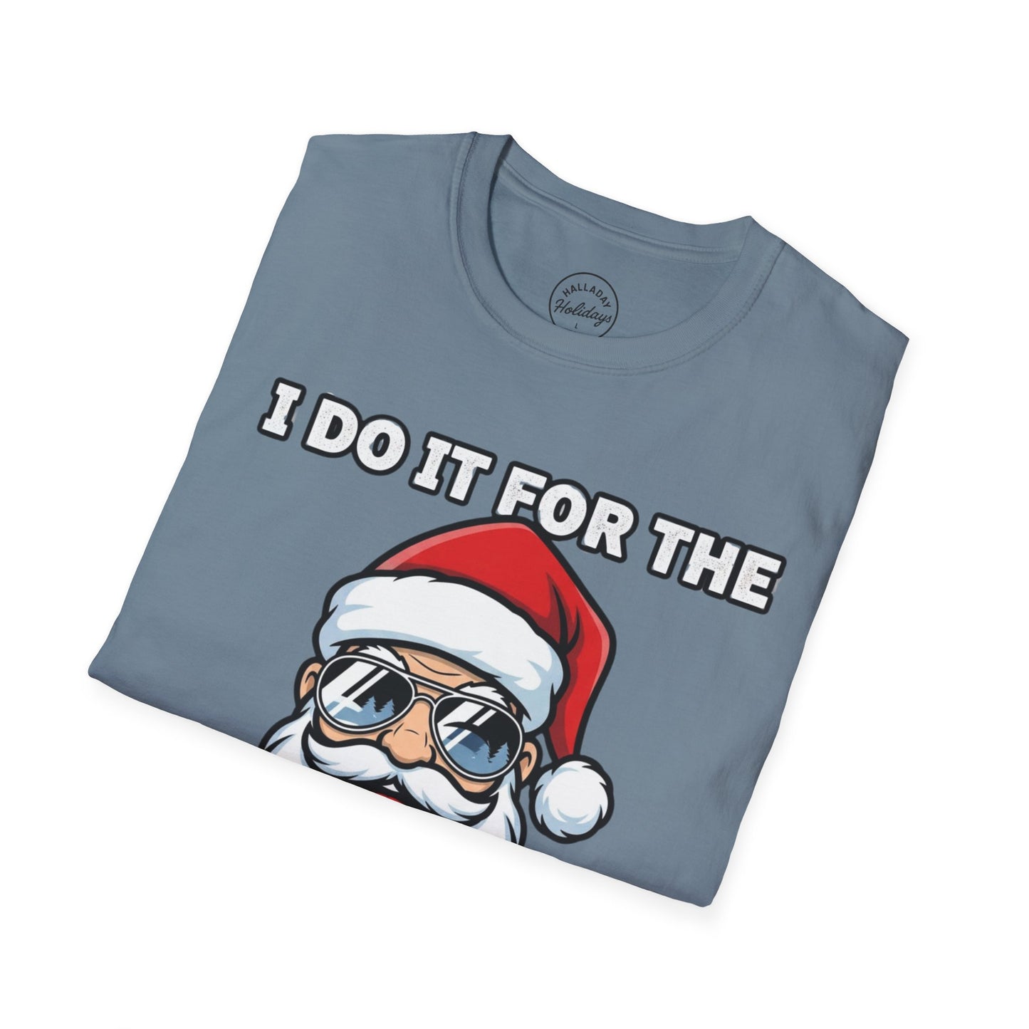 Funny Santa T-Shirt, Holiday Humor Tee, Christmas Gift for Men, Unisex Casual Shirt, Festive T-Shirt for Parties, Jolly Graphic Tee