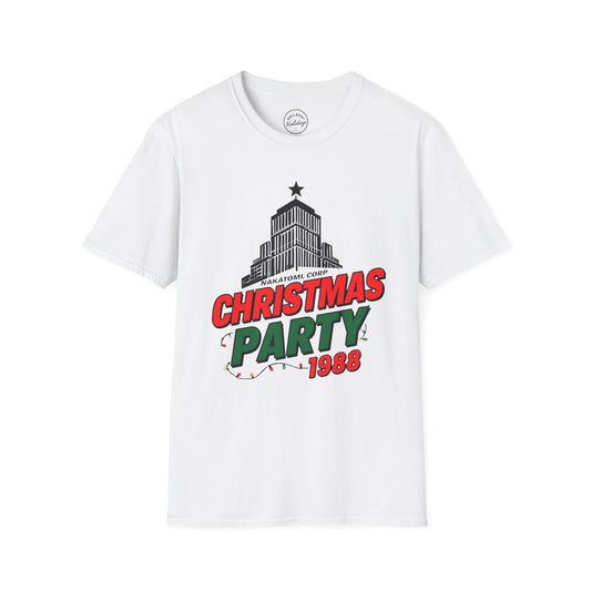 Funny Nakatomi Tower Christmas Party T-Shirt, Holiday Tee Shirt, Unisex Softstyle, Christmas Gift, Die Hard Fan Apparel