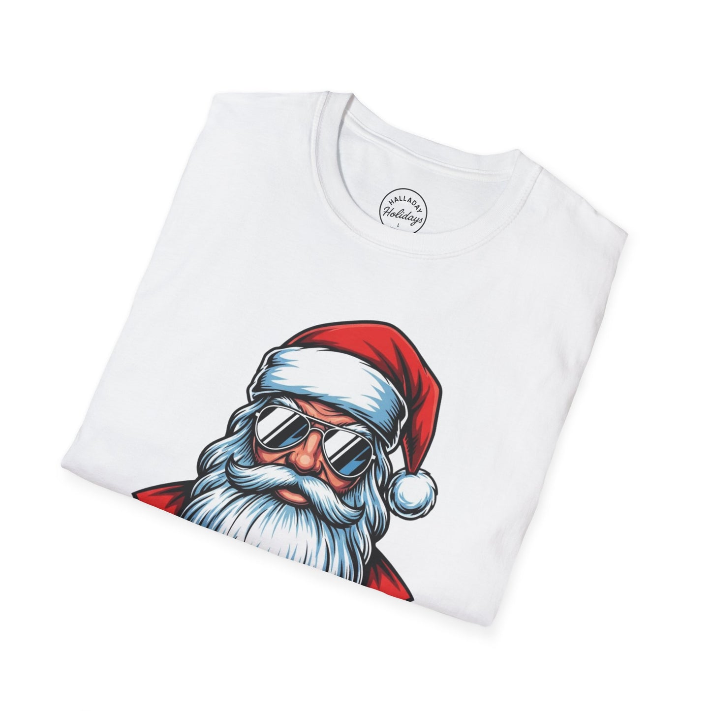 Funny Big Nick Energy Santa Christmas T-Shirt, Xmas Holiday Tee, Festive Top, Humorous Santa Shirt, Holiday Apparel