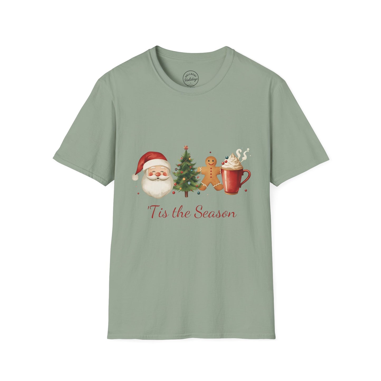 Tis the Season cute Christmas Themed Softstyle T-Shirt